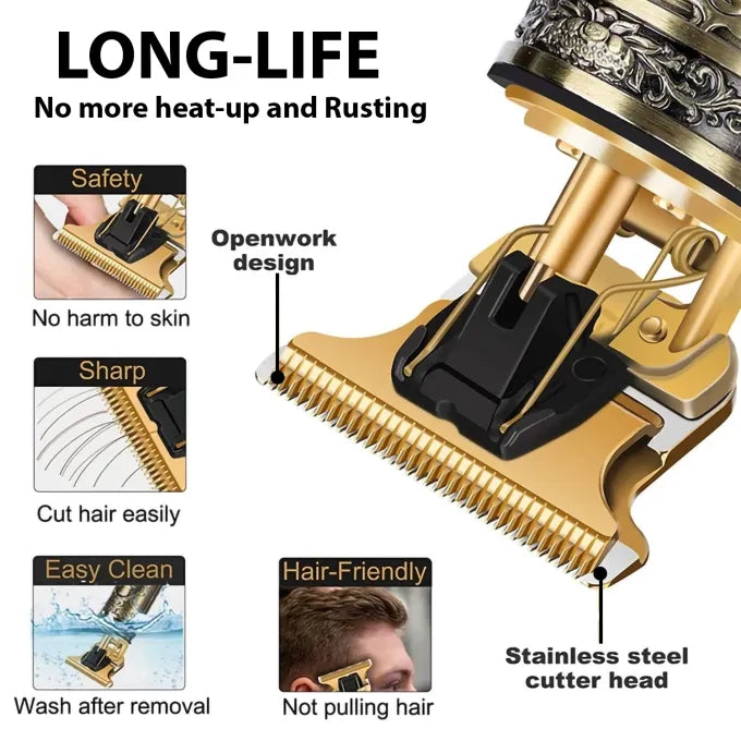 PROFESSIONAL T9 Vintage Hair Trimmer For Men