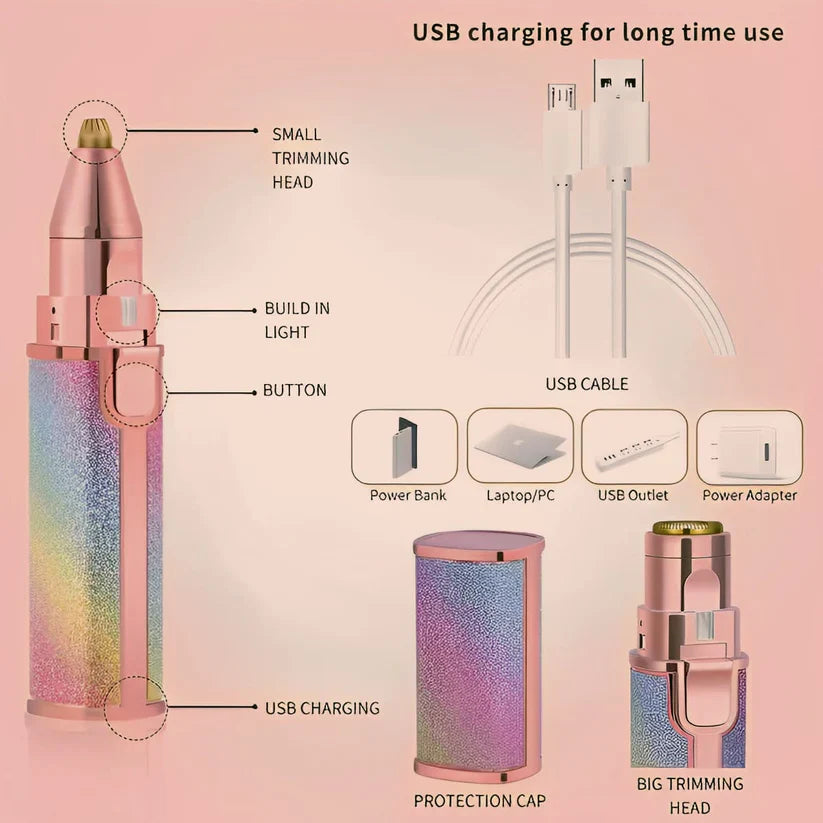 Gentle Facial Trimmer for Women (Rechargeable)