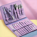 Nail Clipper Manicure Pedicure Set With Leather Case (Premium Quality)
